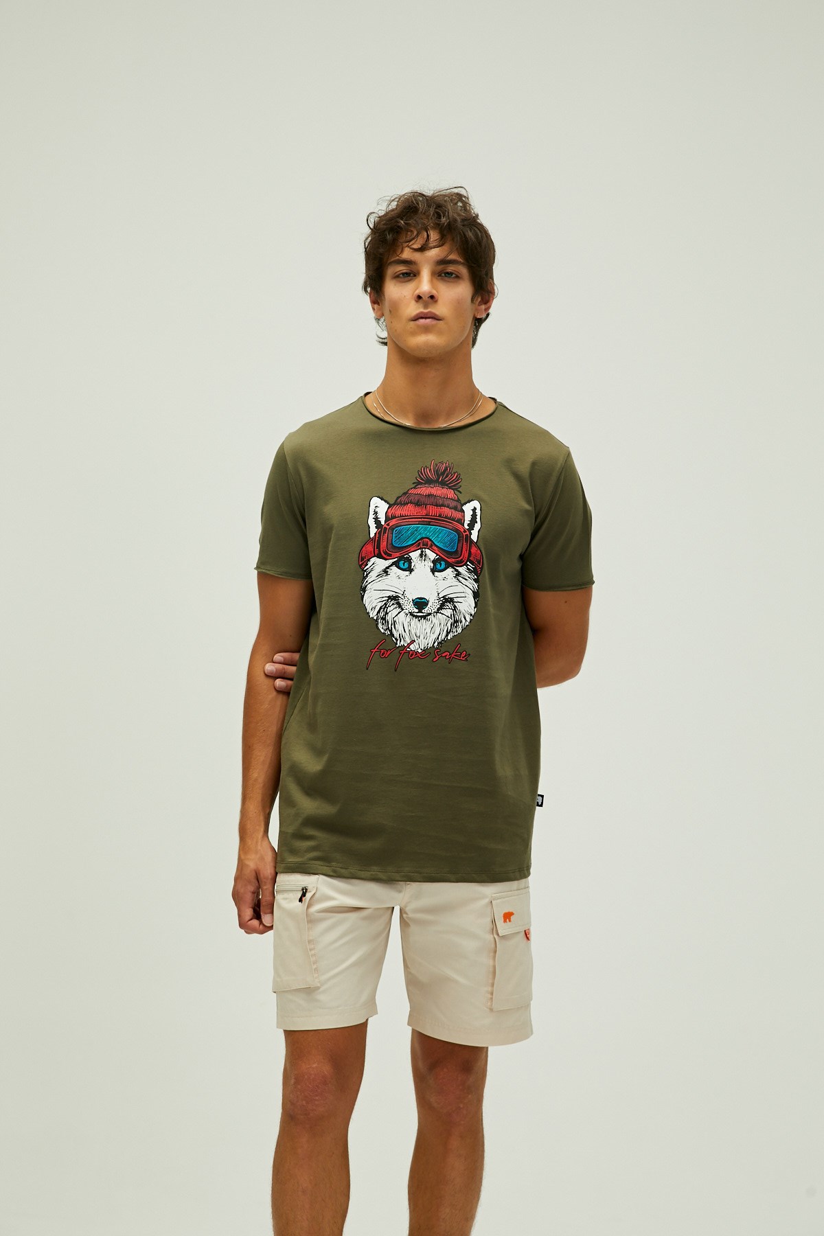 Bad Bear Snowfox Erkek Tişört 22.01.07.032 Haki