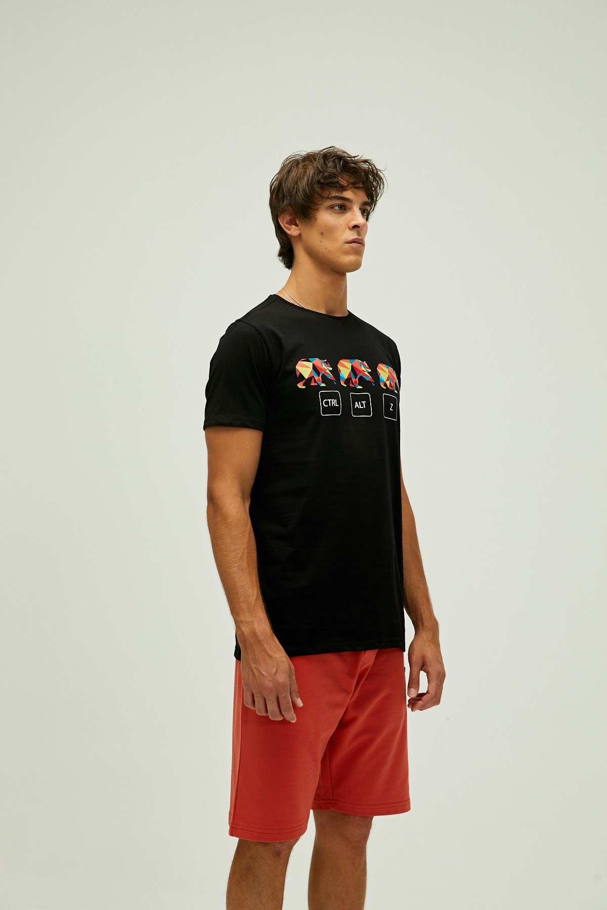 Bad Bear Ctrl-Alt-Z Erkek Tişört 22.01.07.038 Siyah