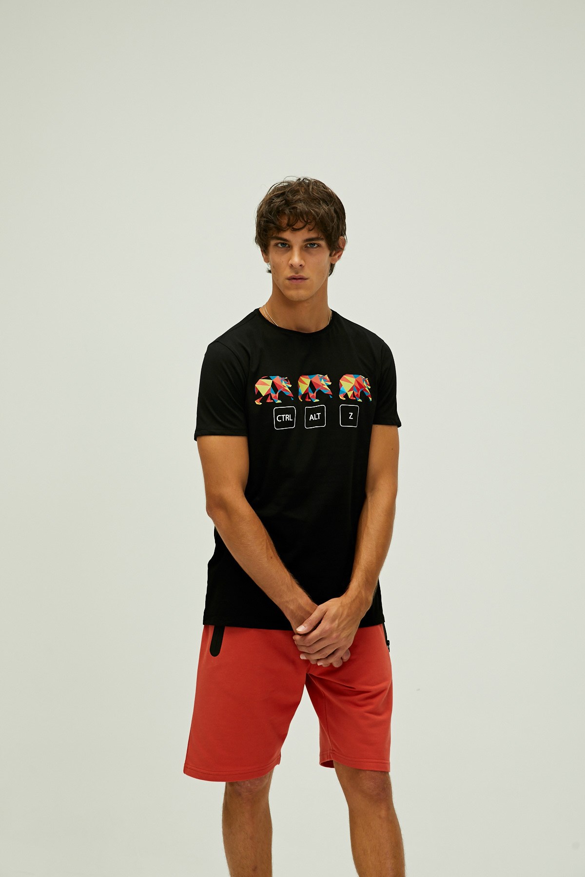 Bad Bear Ctrl-Alt-Z Erkek Tişört 22.01.07.038 Siyah