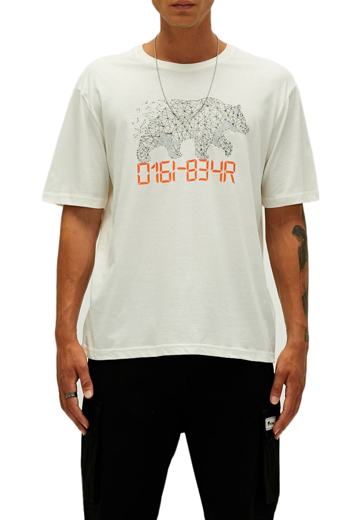 Bad Bear Digibear Erkek Tişört 22.01.07.050 Beyaz