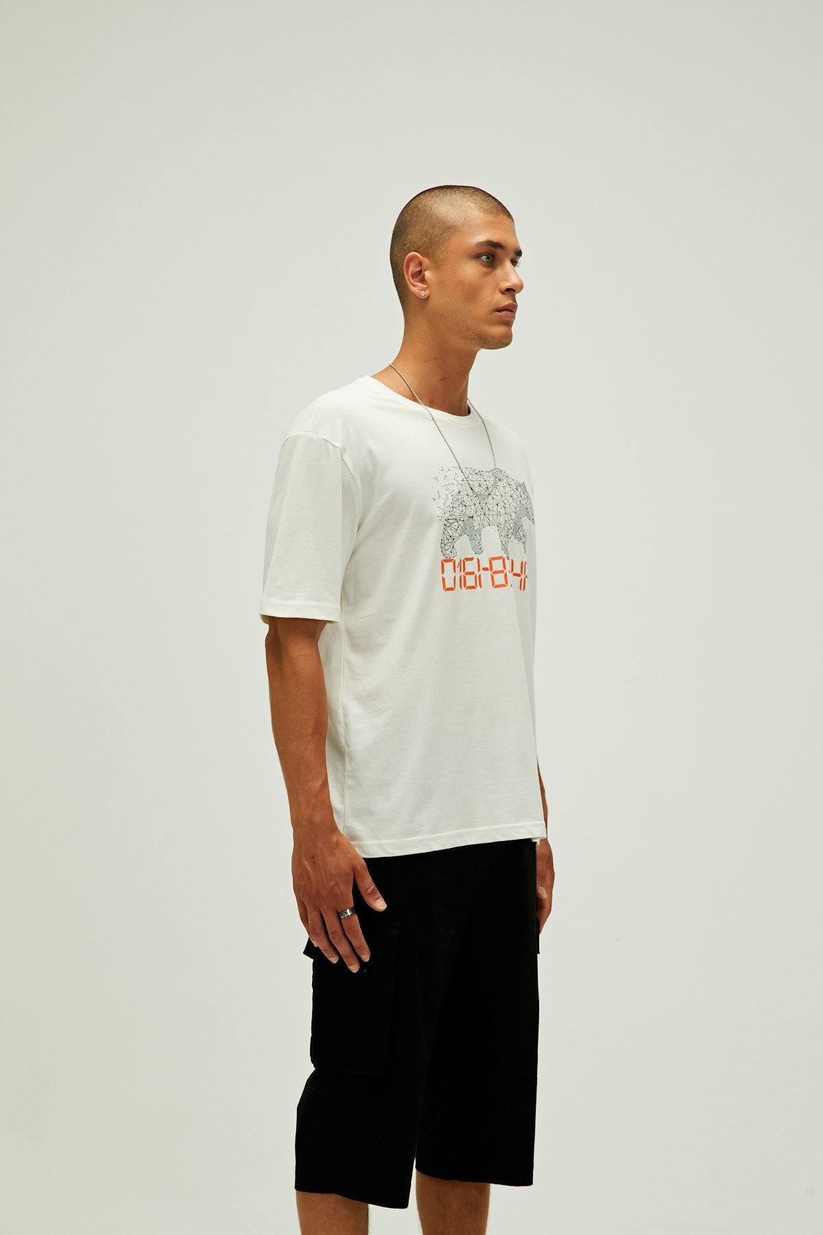 Bad Bear Digibear Erkek Tişört 22.01.07.050 Beyaz
