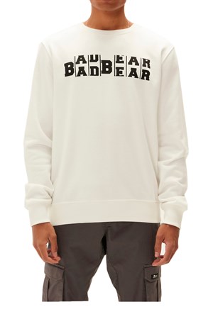 Bad Bear Counter Erkek Sweatshirt 22.02.12.009 Beyaz