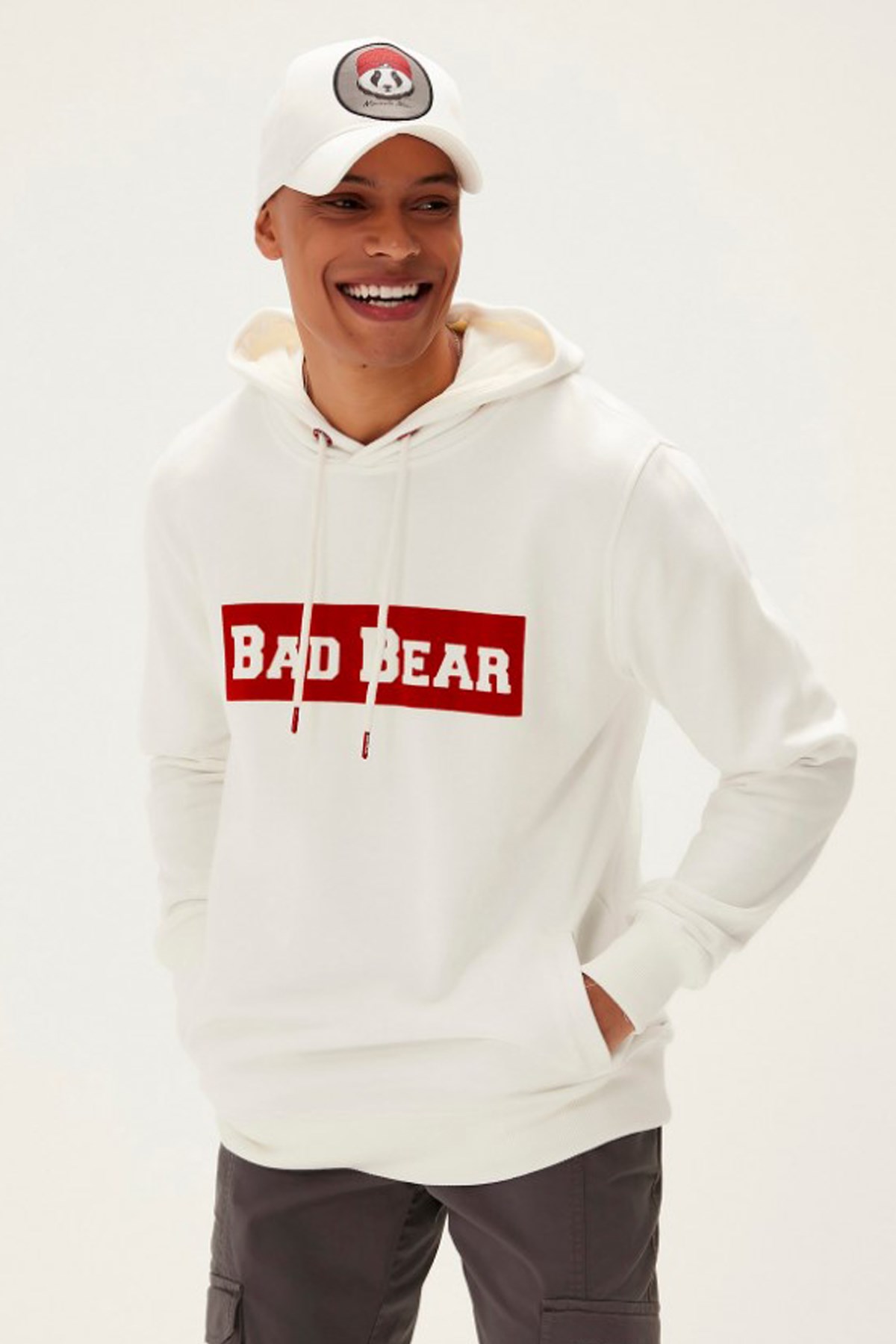 Bad Bear Erkek Sweatshirt 22.02.12.015 Beyaz