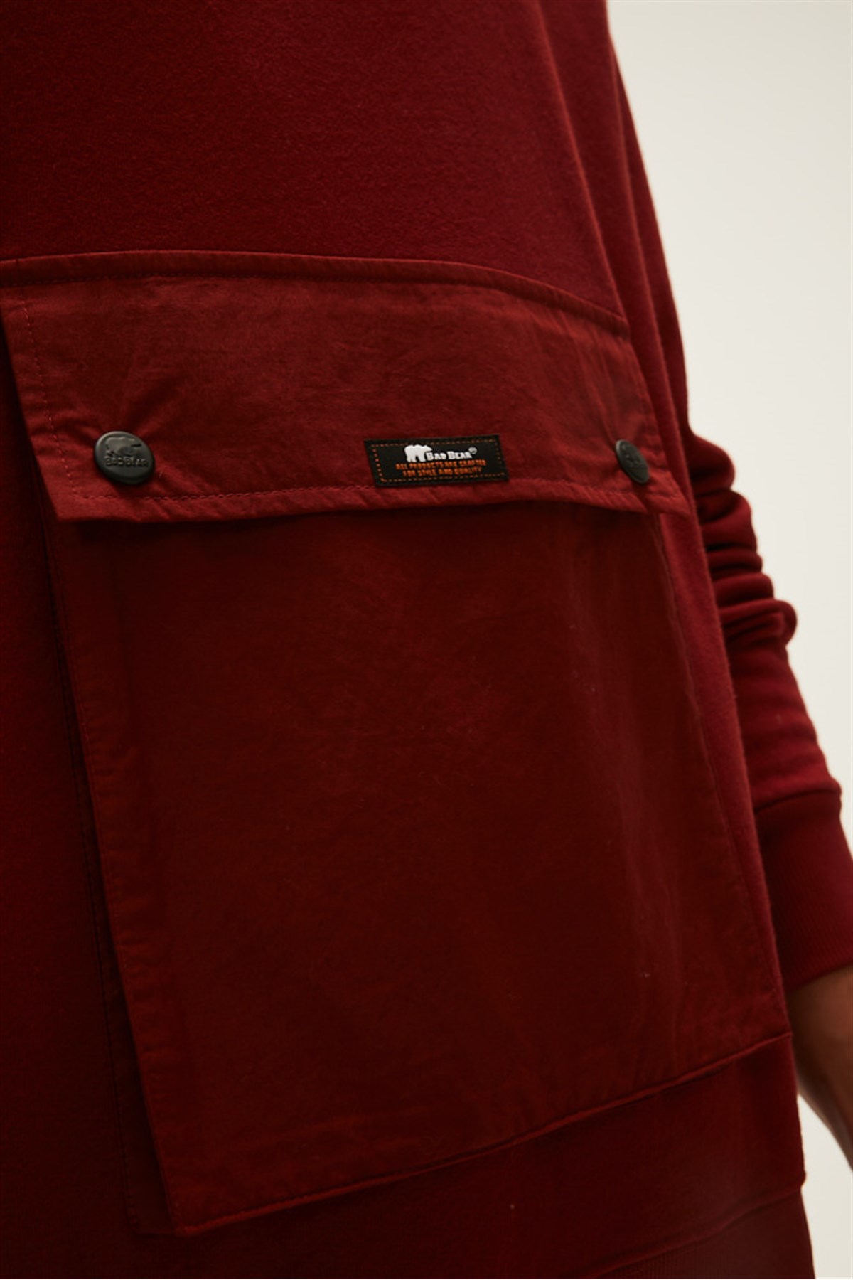 Bad Bear Erkek Sweatshirt 22.02.12.017 Kırmızı