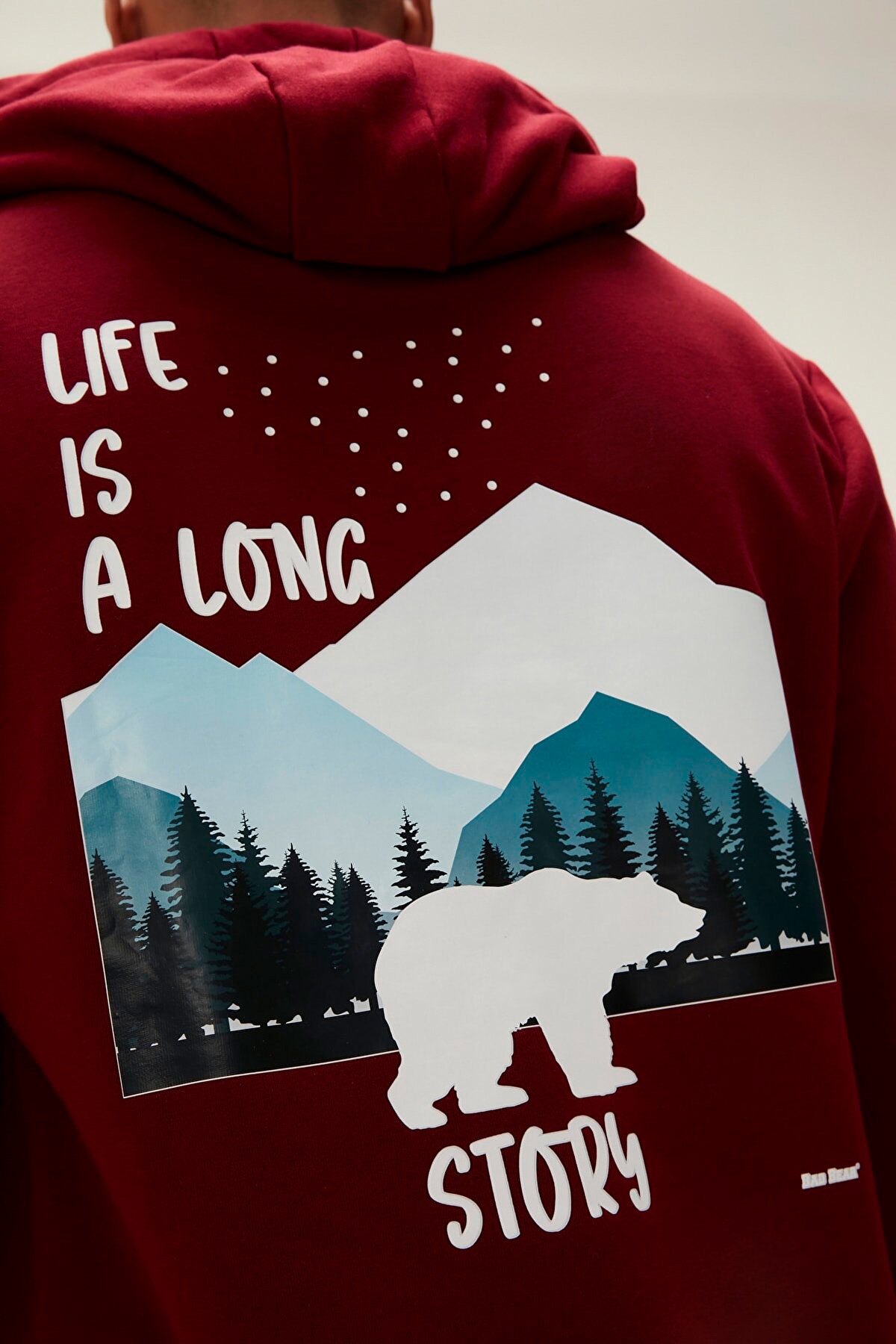 Bad Bear Long Story Erkek Sweatshirt 22.02.12.034 Kırmızı