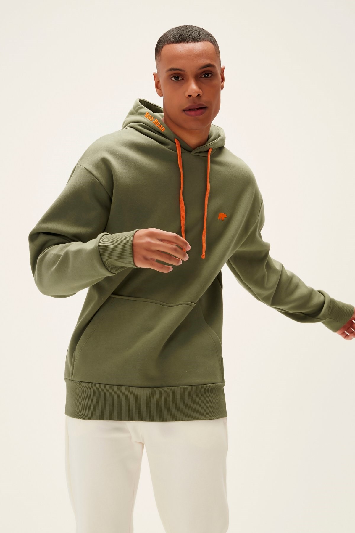 Bad Bear Blaze Hoodie Erkek Sweatshirt 22.02.12.037-C123 Yeşil