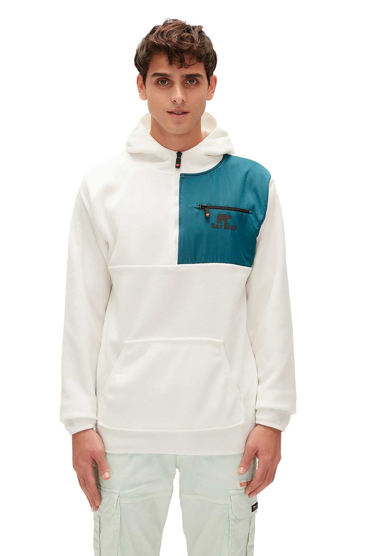 Bad Bear Erkek Polar Sweatshirt 22.02.21.001 Beyaz