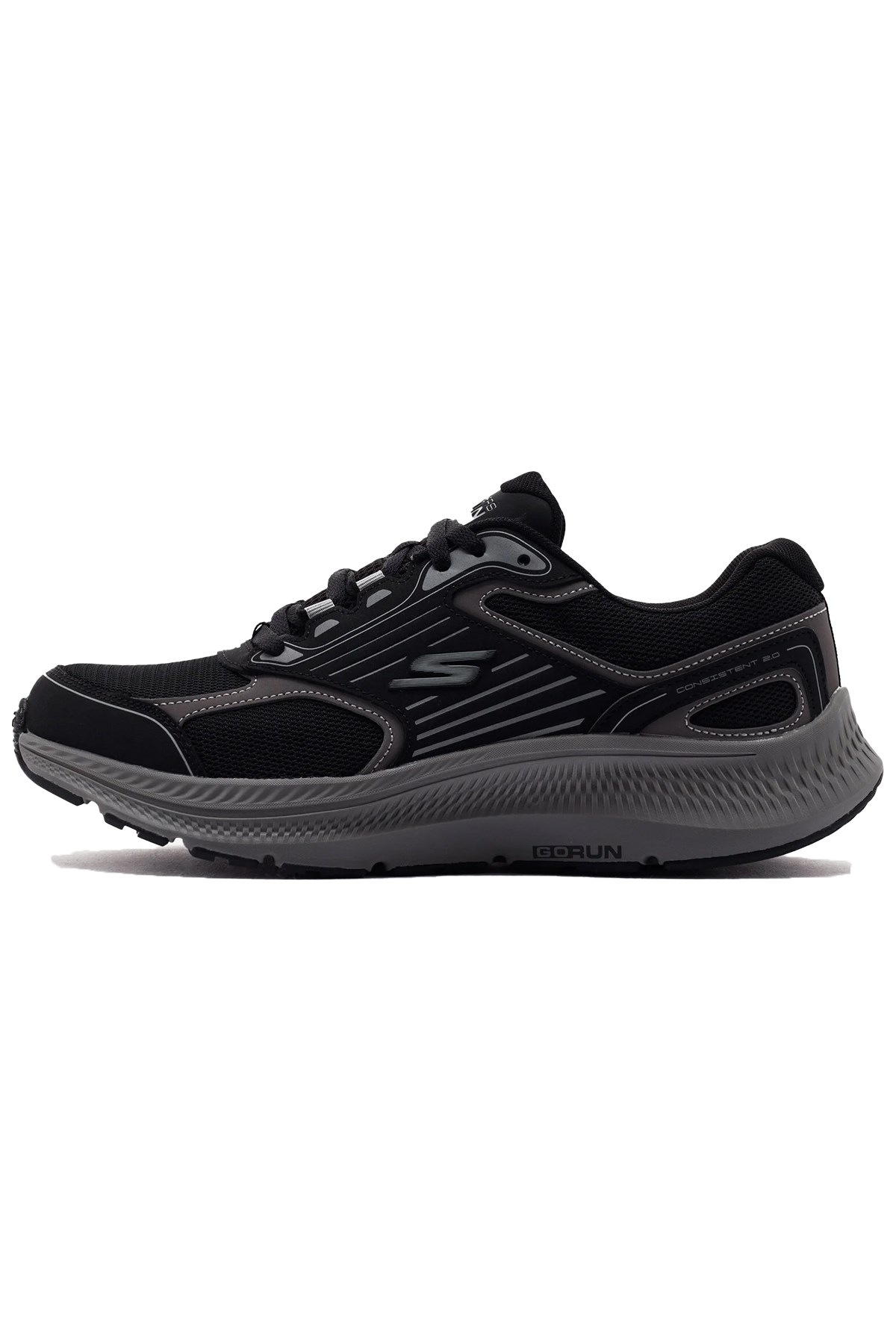 Skechers Go Run Consistent 2.0 Erkek Spor Ayakkabı 220866 BKCC Siyah