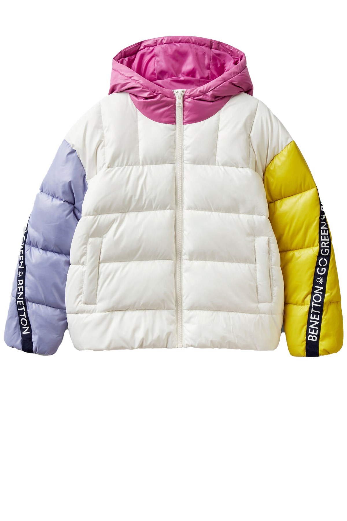 Benetton Çocuk Mont 222A2EO0CN00T Beyaz