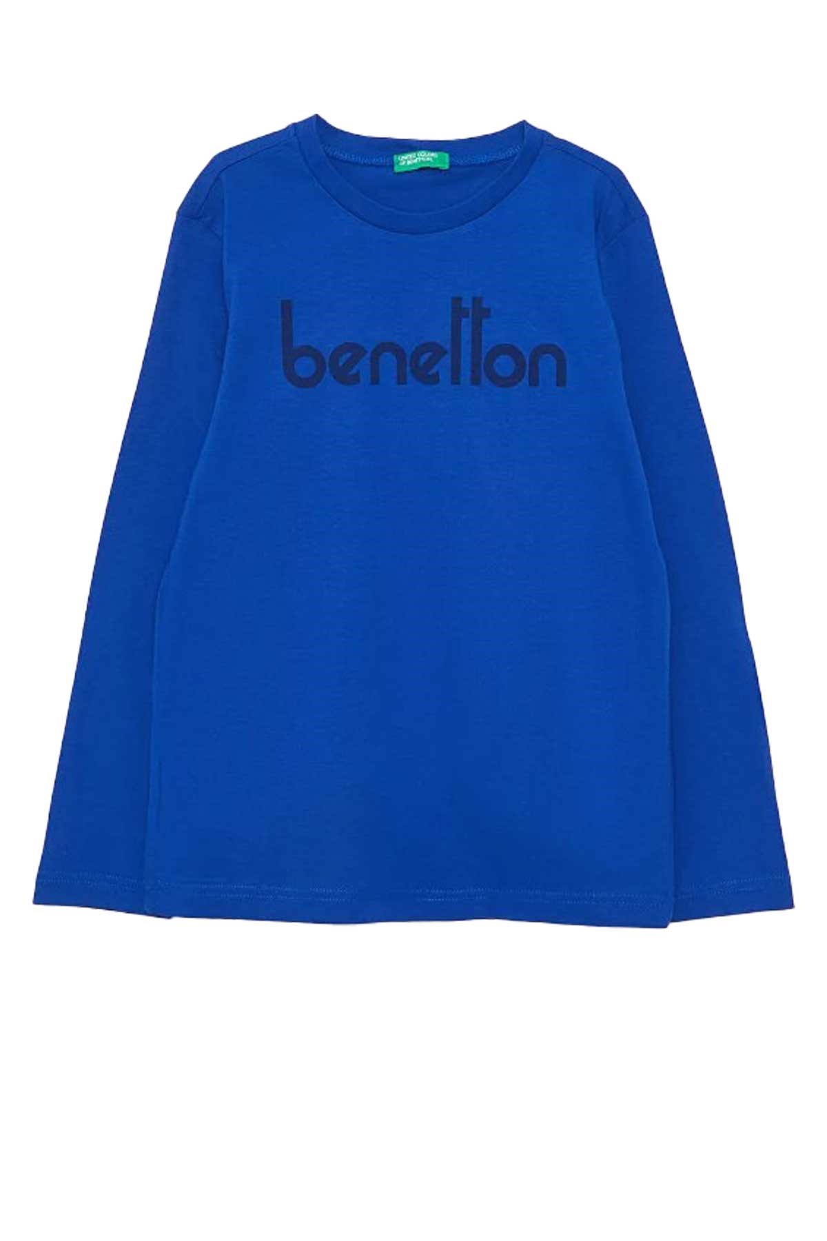 Benetton Çocuk Tişört 222A3096C10CJ Mavi