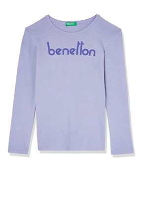 Benetton Çocuk Tişört 222A3I9WC10CI Mor