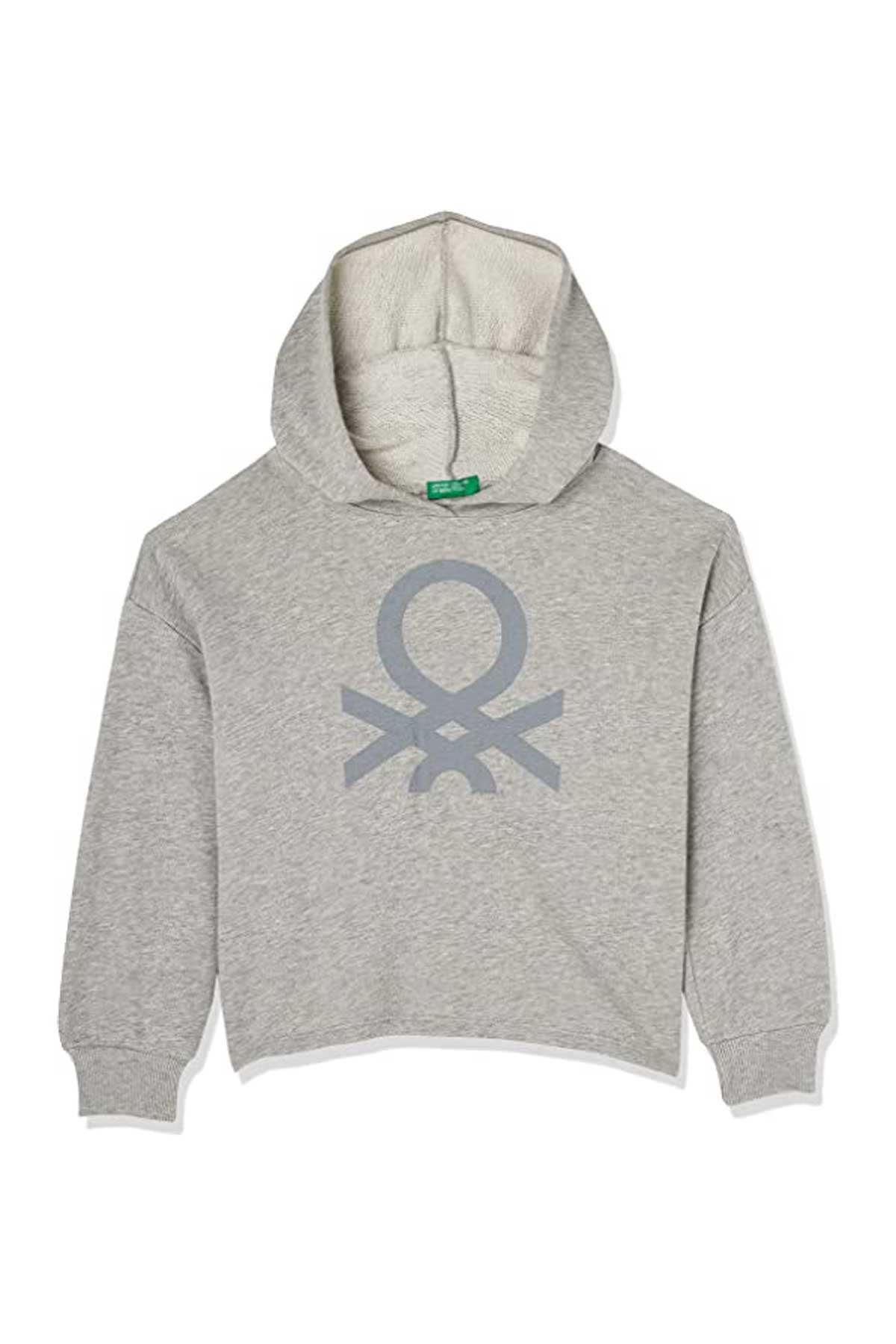 Benetton Çocuk Sweatshirt 222A3J68C202K Gri