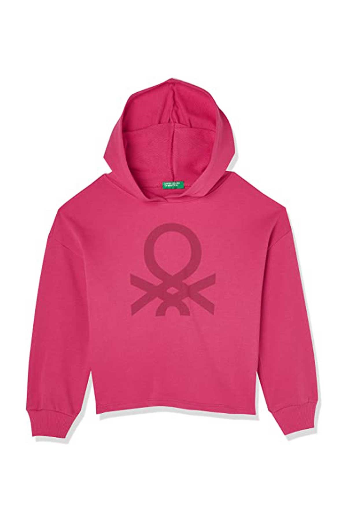 Benetton Çocuk Sweatshirt 222A3J68C202K Pembe