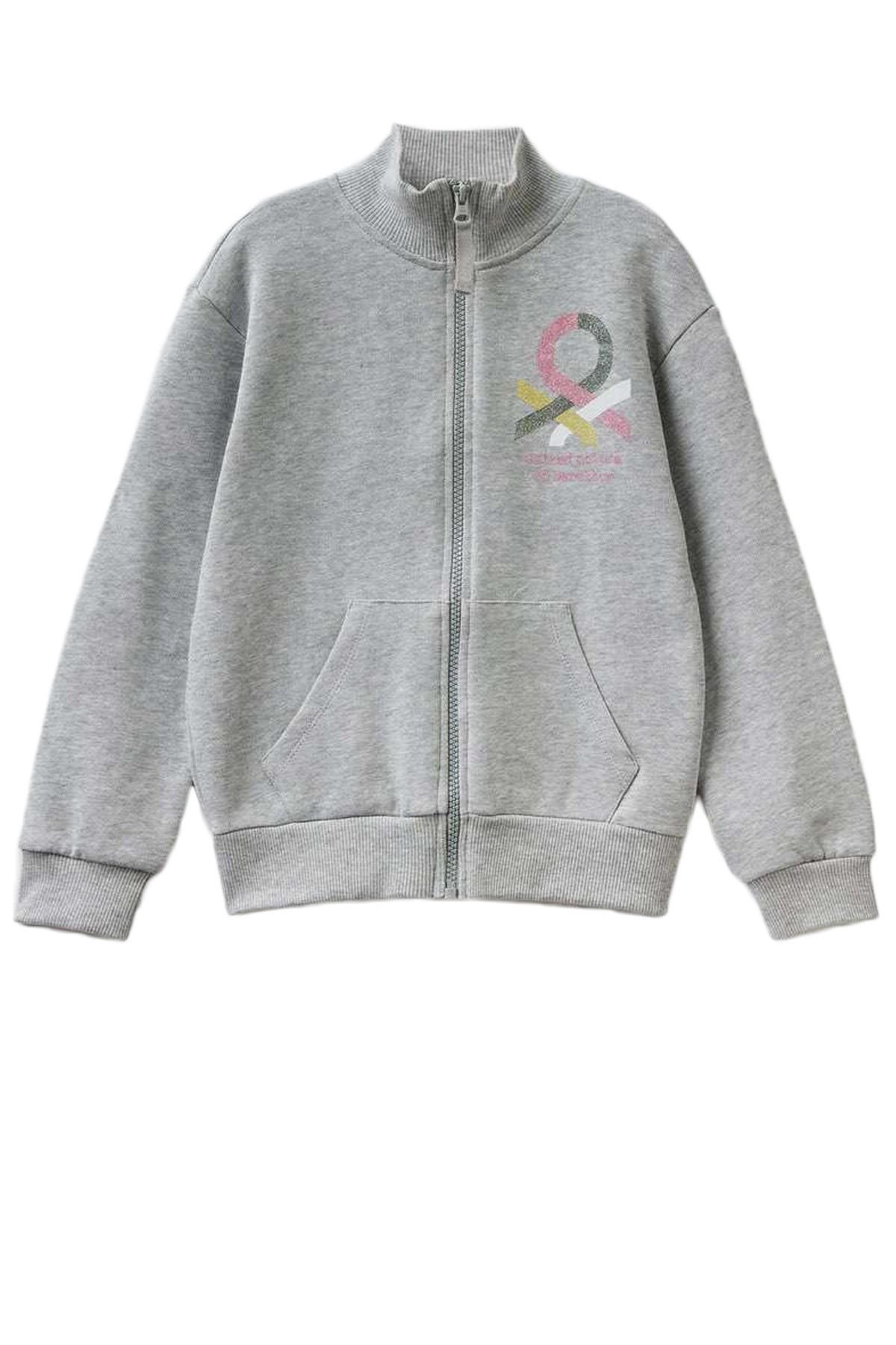 Benetton Çocuk Sweatshirt 222A3J68C500Q Gri