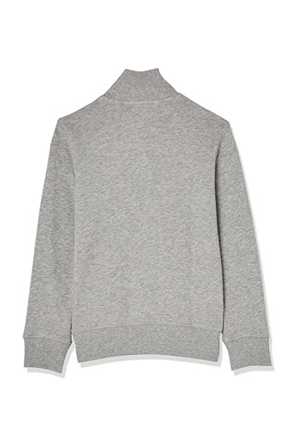 Benetton Çocuk Fermuarlı Sweatshirt 222A3J68C502D Gri