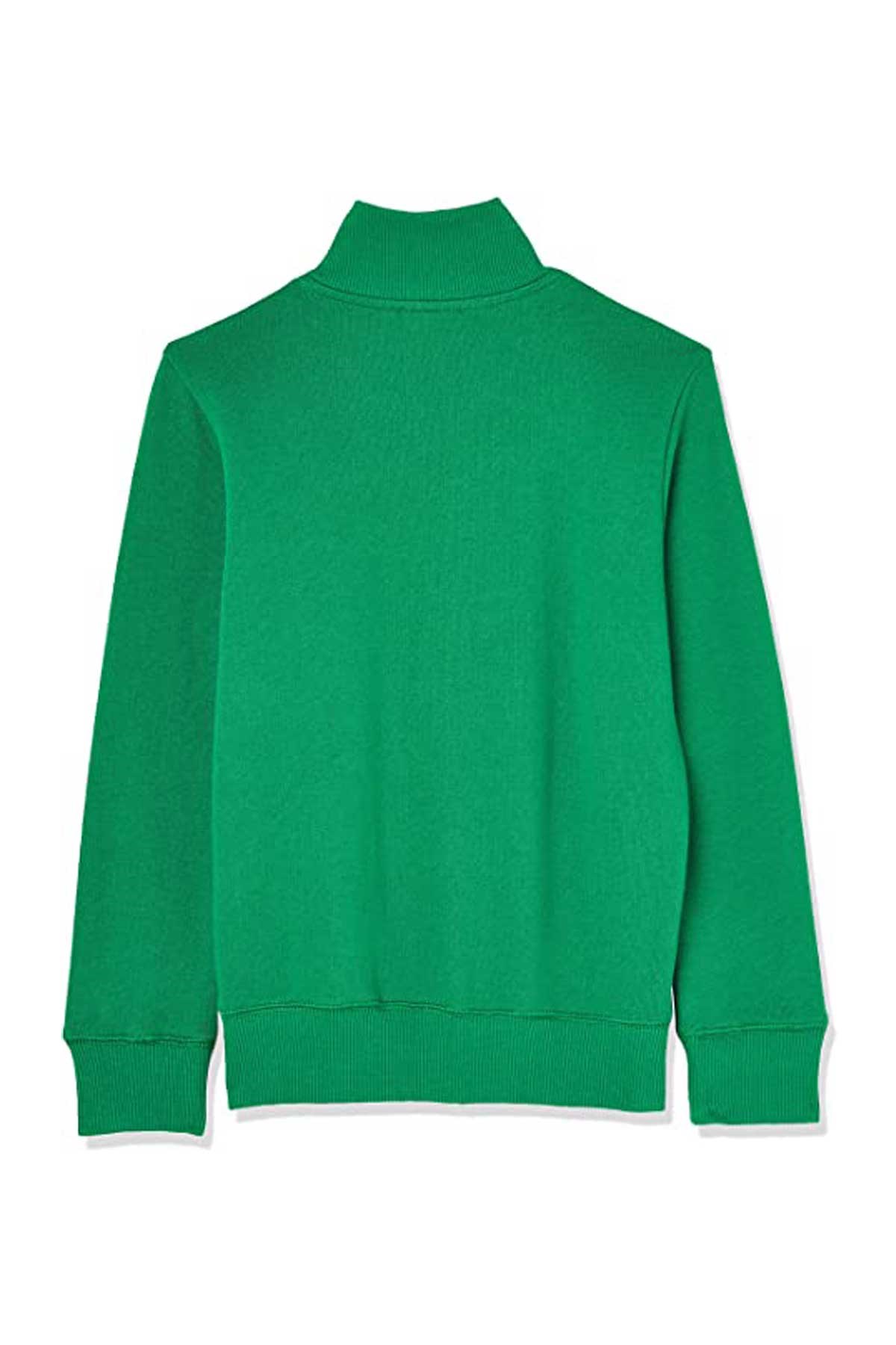 Benetton Çocuk Fermuarlı Sweatshirt 222A3J68C502D Yeşil