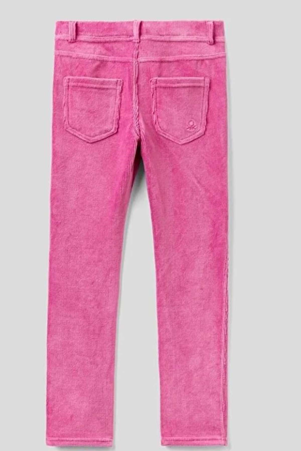 Benetton Çocuk Kadife Jegging 222A4DZBCE00R Pembe