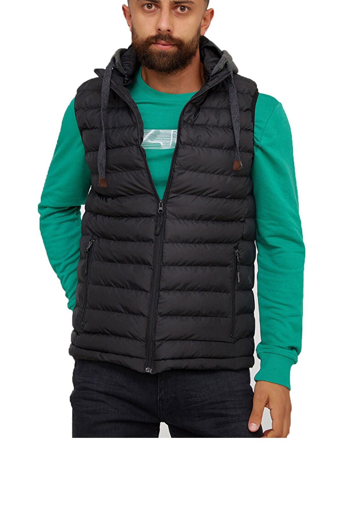 Cazador Micro Erkek Yelek CAZ 1002 Siyah