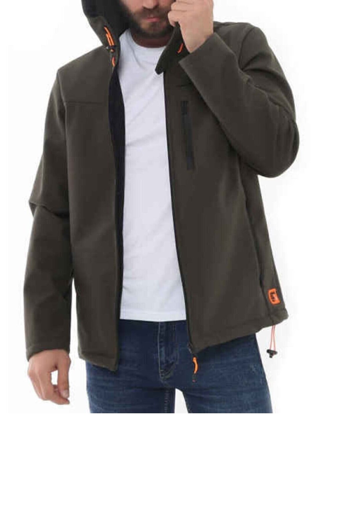 Cazador Kapüşonlu Erkek Mont Softshell CAZ 1047 Haki