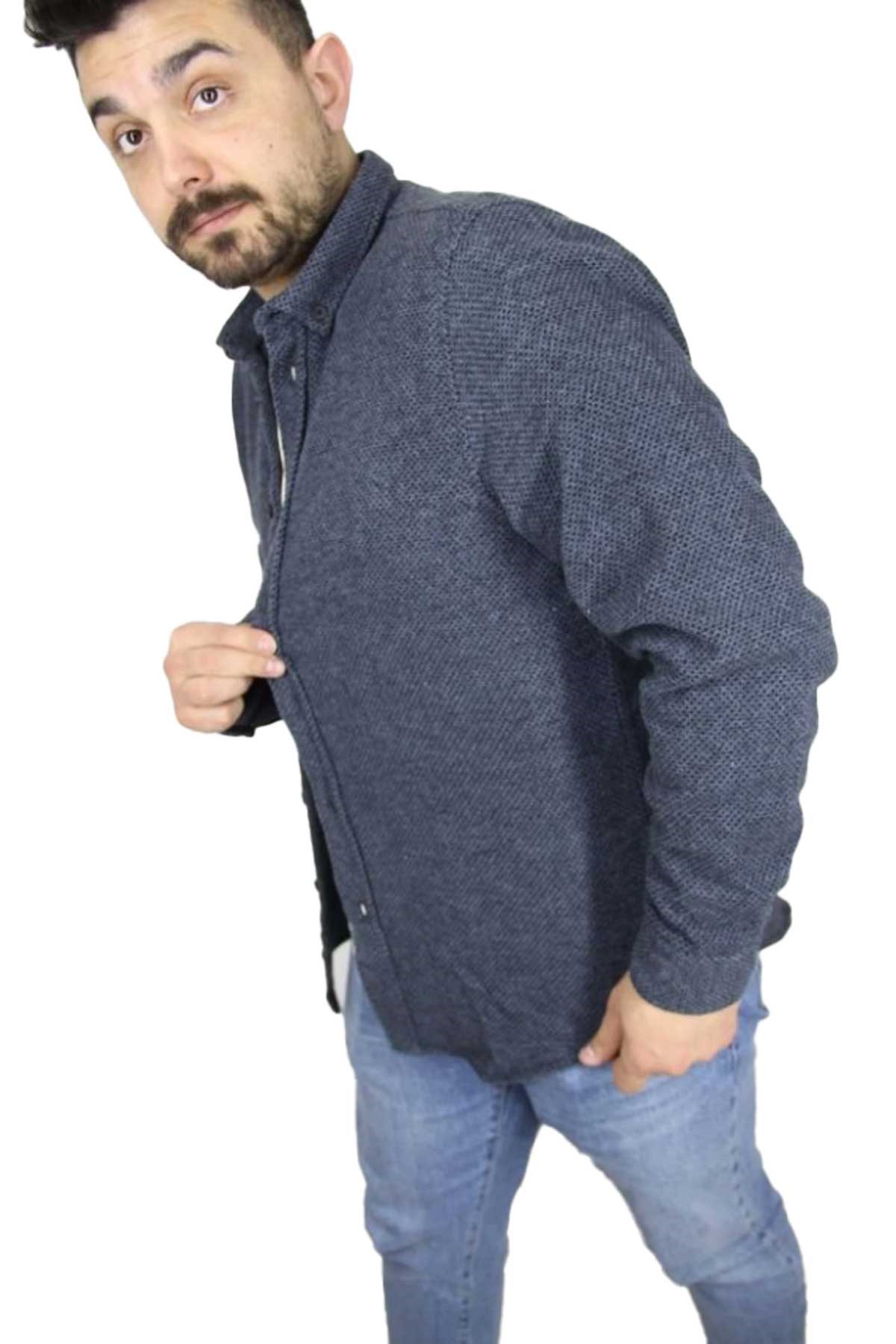 Cazador Oduncu Erkek Gömlek CAZ 2008 Mavi