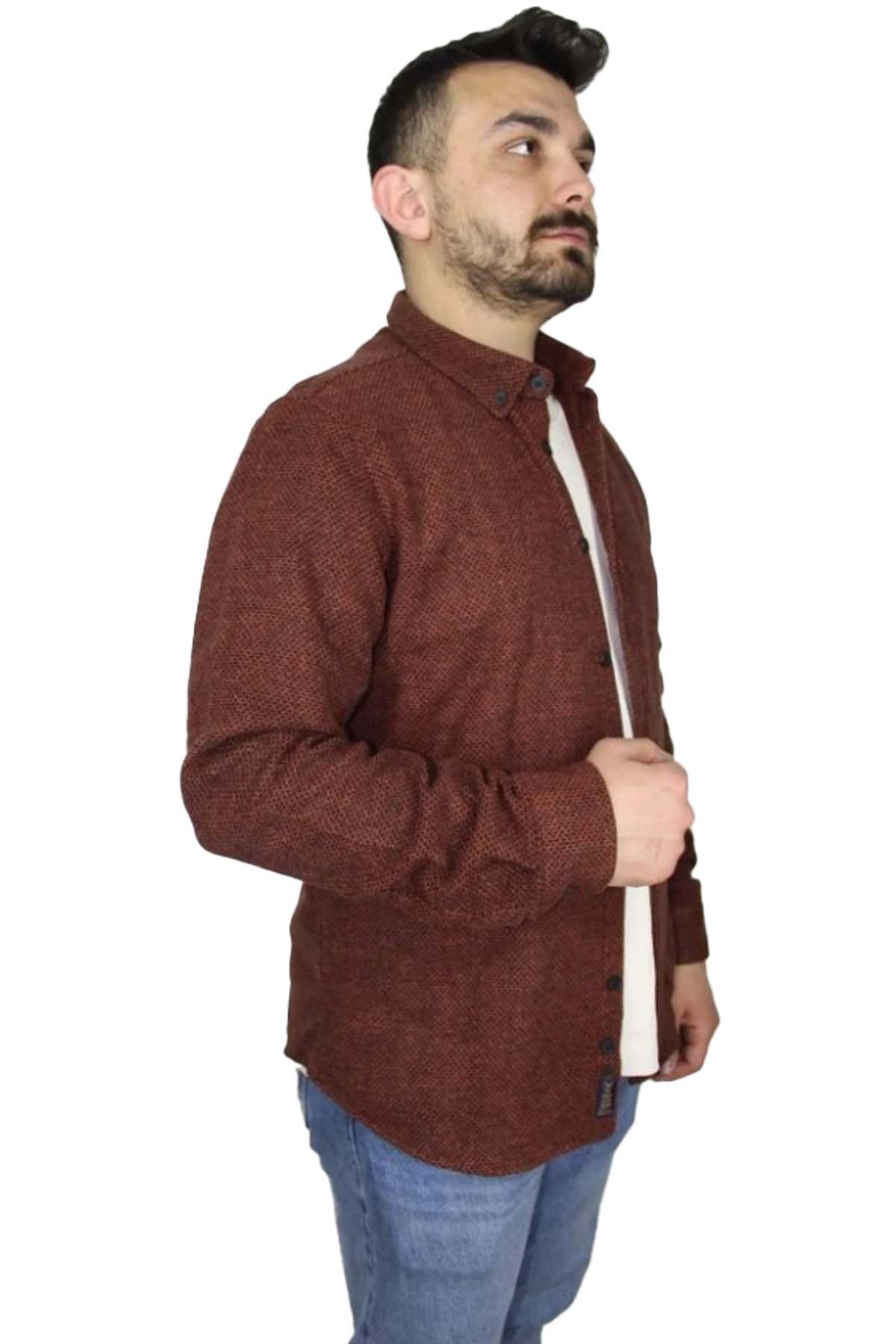 Cazador Oduncu Erkek Gömlek CAZ 2008 Turuncu