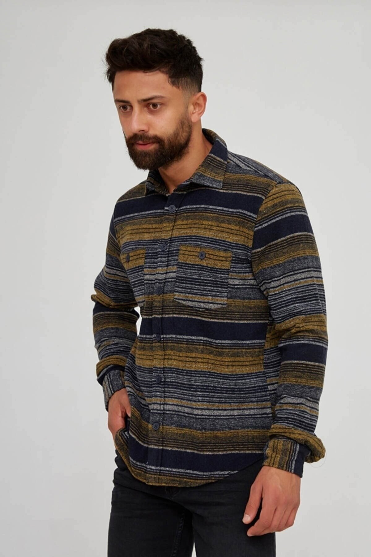 Cazador Oduncu Erkek Gömlek CAZ 2010 Sarı