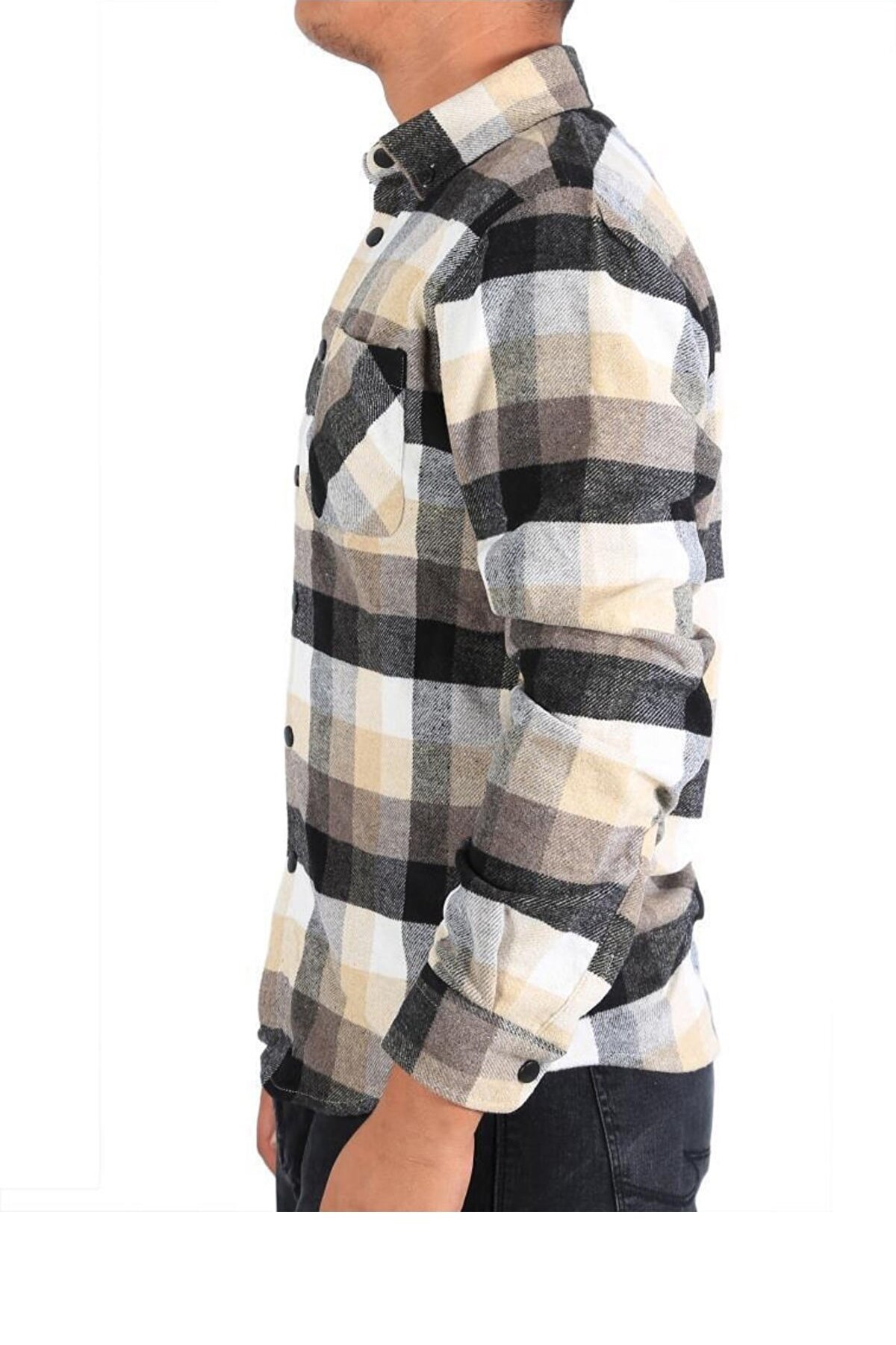 Cazador Oduncu Erkek Gömlek CAZ 2029 Bej