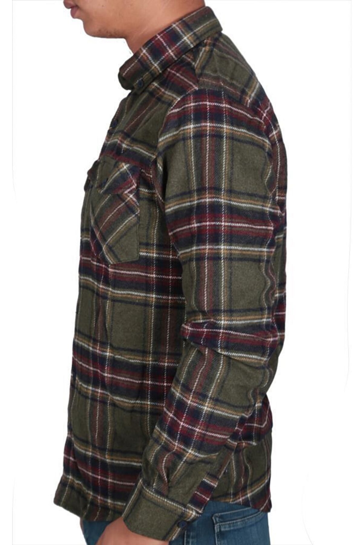 Cazador Flanel Erkek Gömlek CAZ 2034 Haki