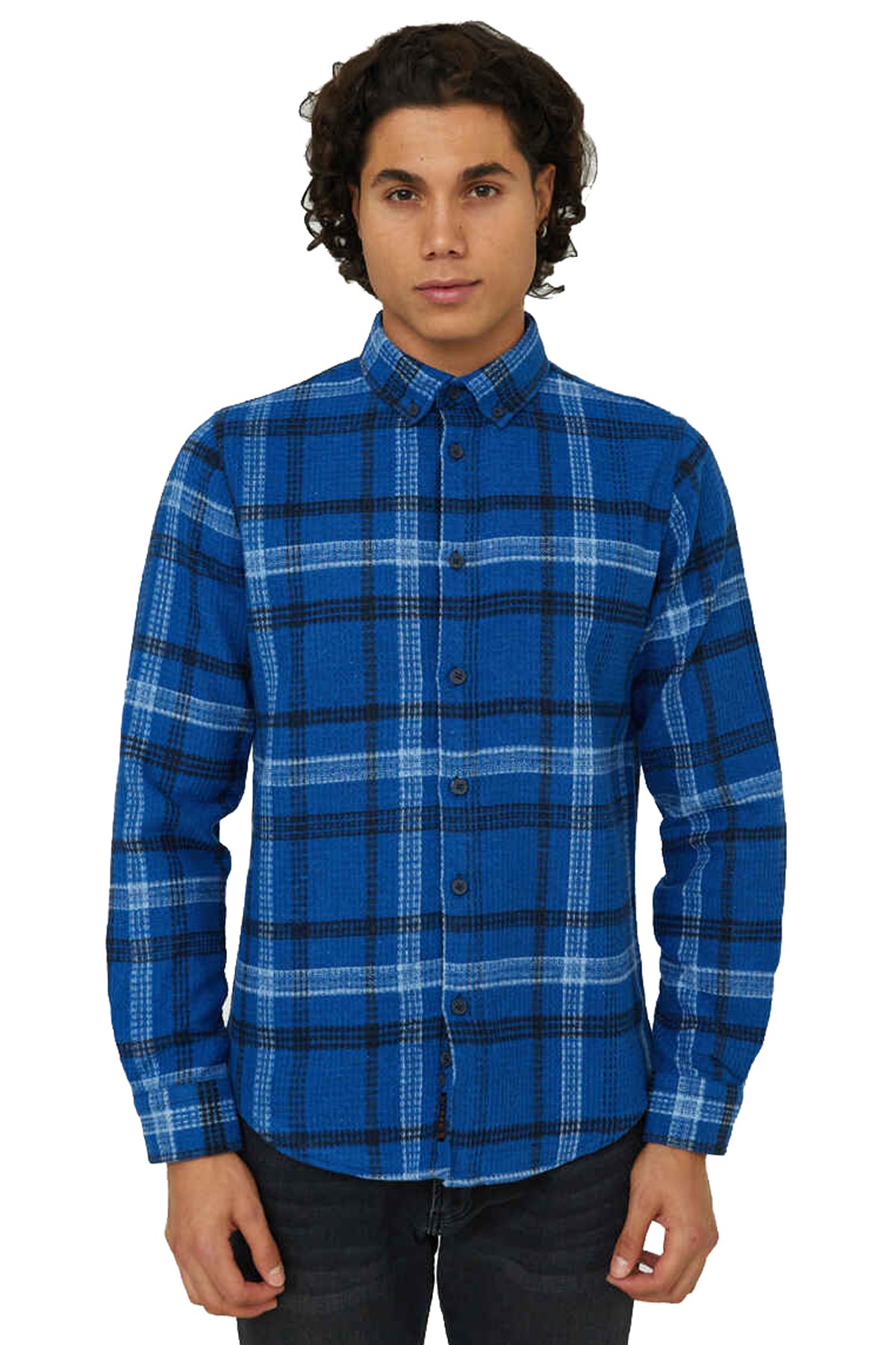 Cazador Oduncu Erkek Gömlek CAZ 2063 Mavi