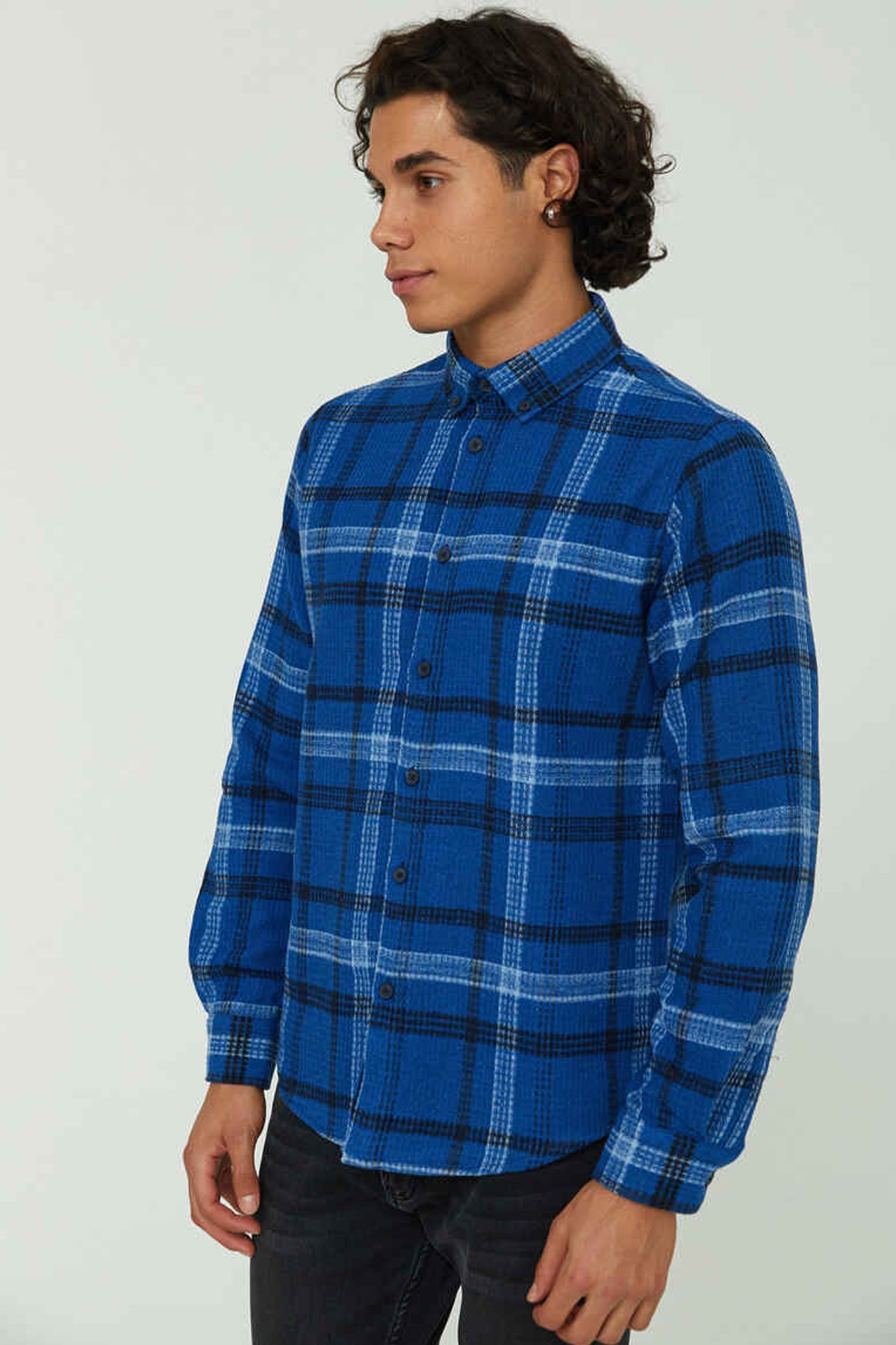 Cazador Oduncu Erkek Gömlek CAZ 2063 Mavi