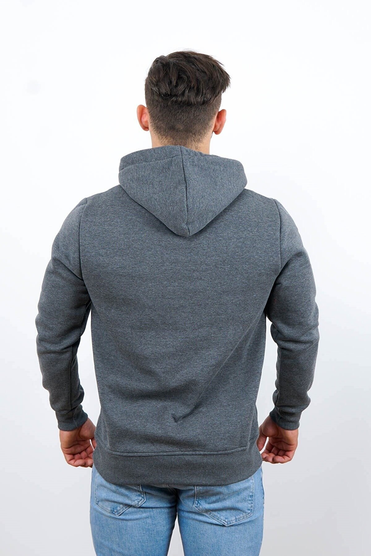 Cazador Kapüşonlu Erkek Sweatshirt CAZ 5057 Antrasit