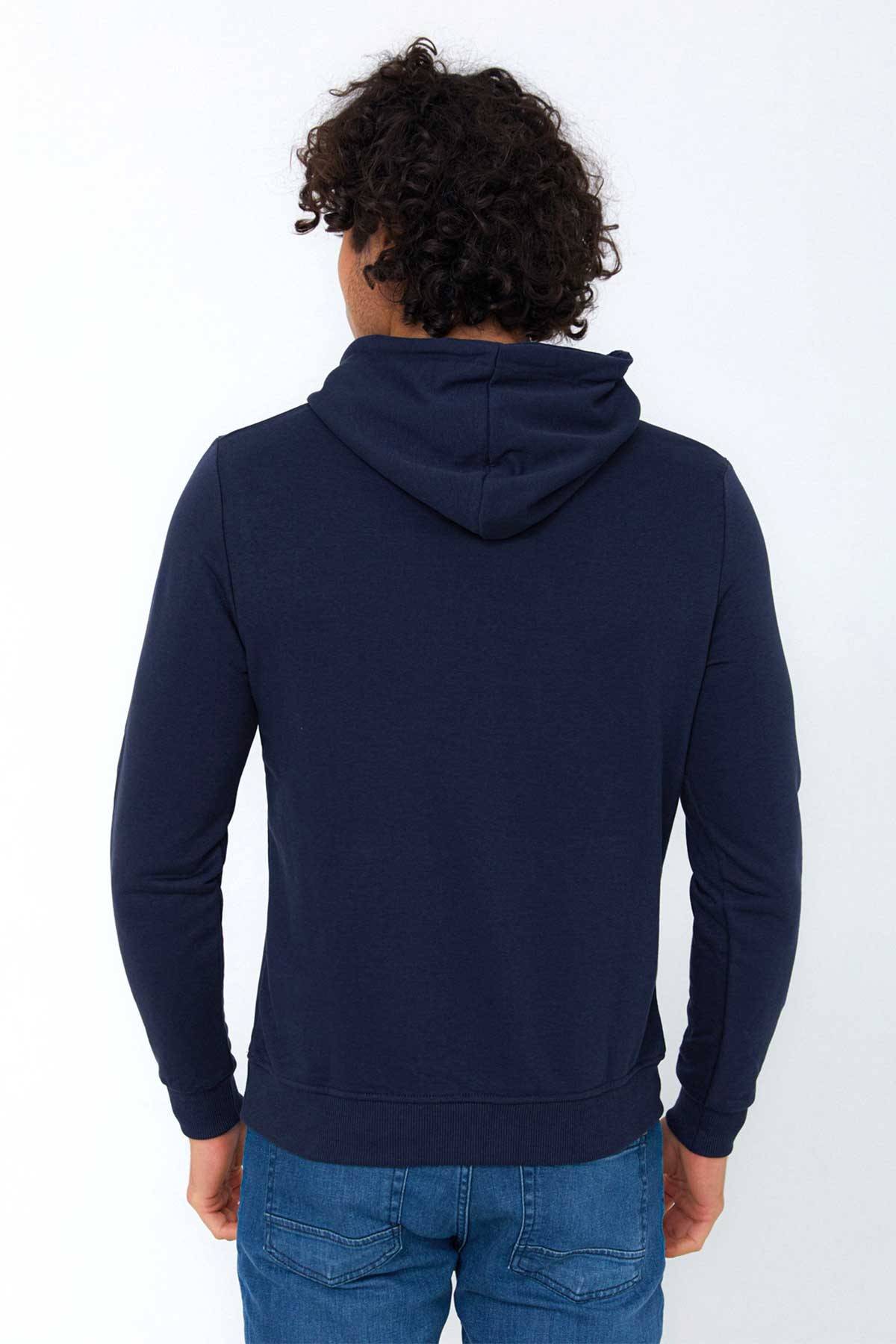 Cazador Kapüşonlu Erkek Sweatshirt CAZ 5069 Lacivert