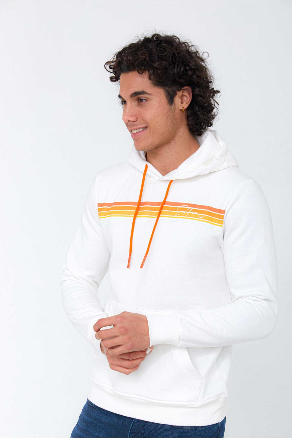 Cazador Kapüşonlu Erkek Sweatshirt CAZ 5088 Bej