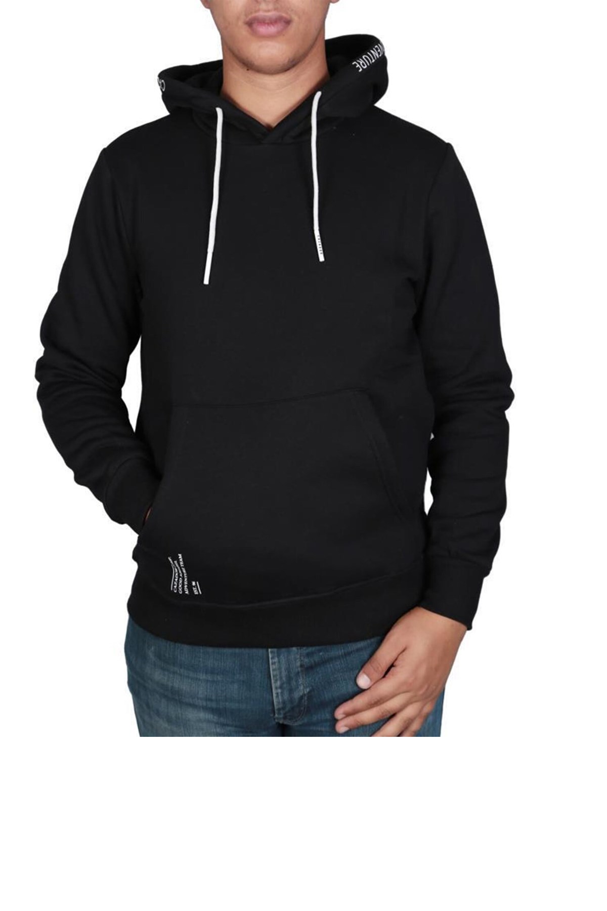 Cazador Kapüşonlu Erkek Sweatshirt CAZ 5117 Siyah