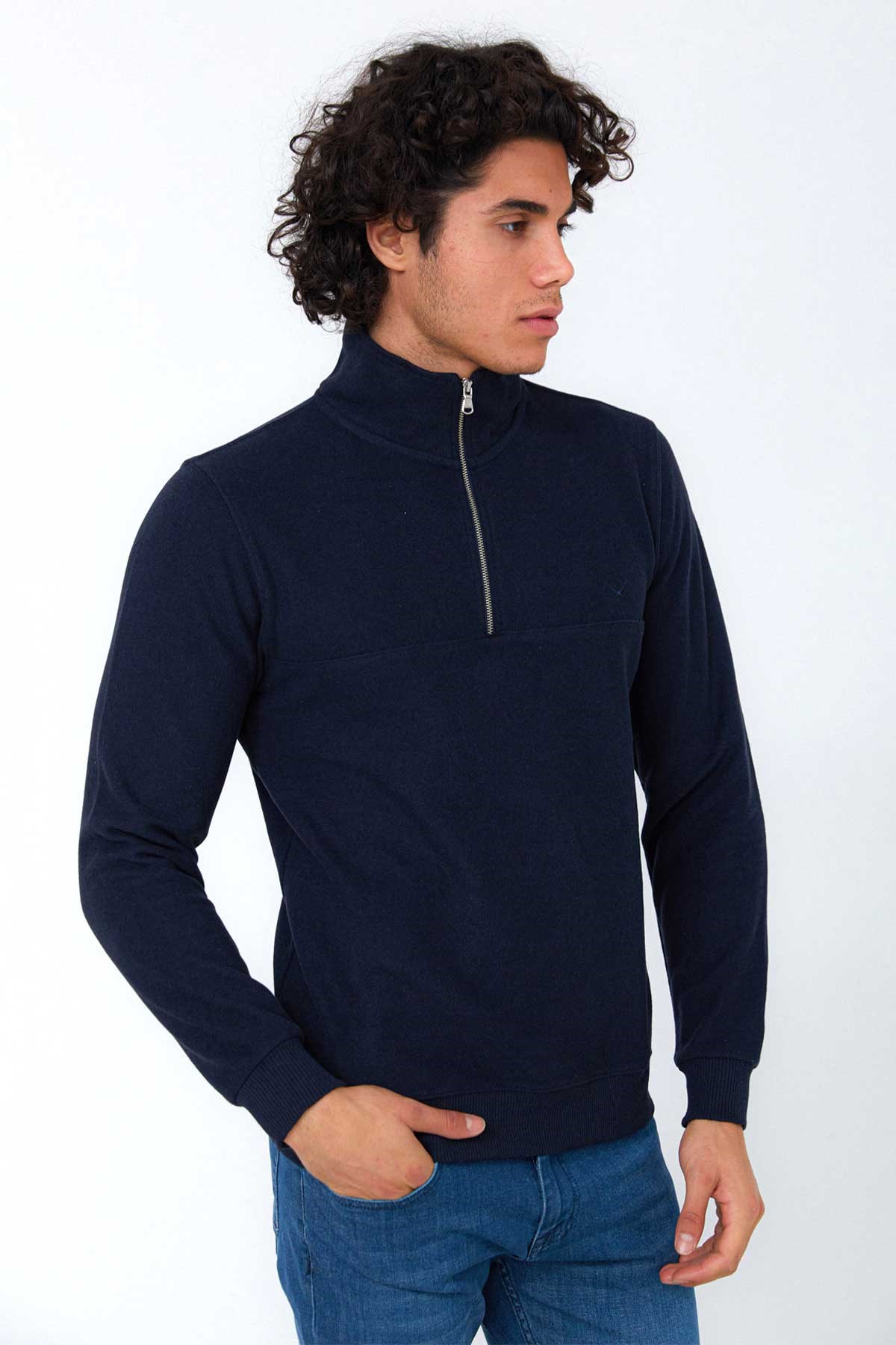 Cazador Selanik Erkek Sweatshirt CAZ 5167 Lacivert
