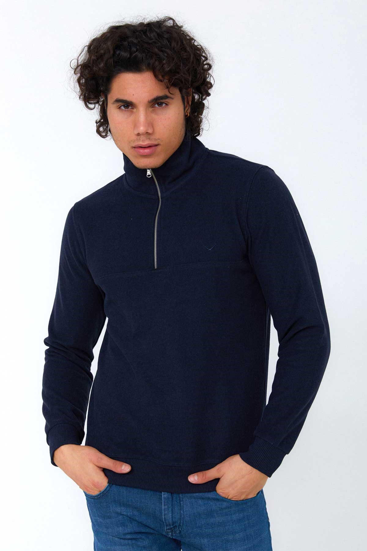 Cazador Selanik Erkek Sweatshirt CAZ 5167 Lacivert
