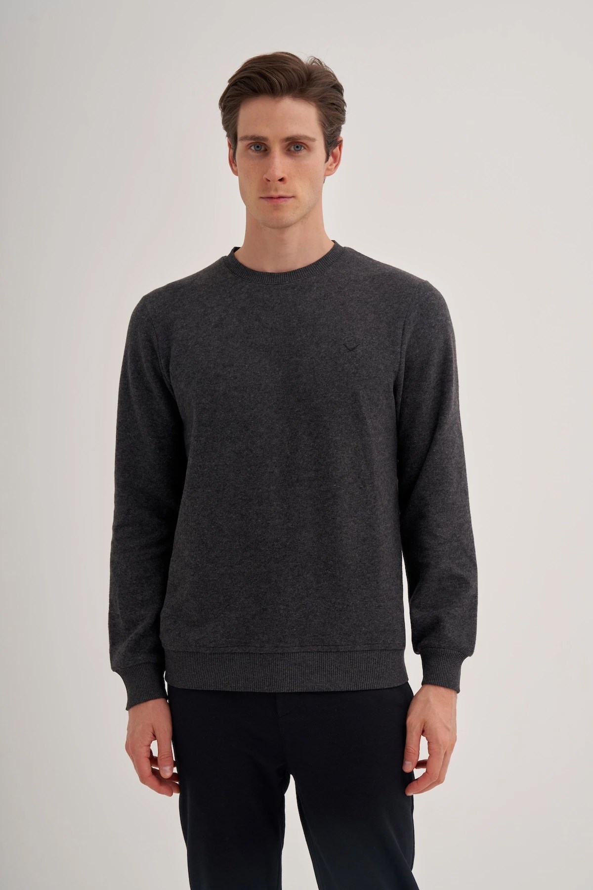 Cazador Erkek Btl Selanik Sweat CAZ 5621 Gri