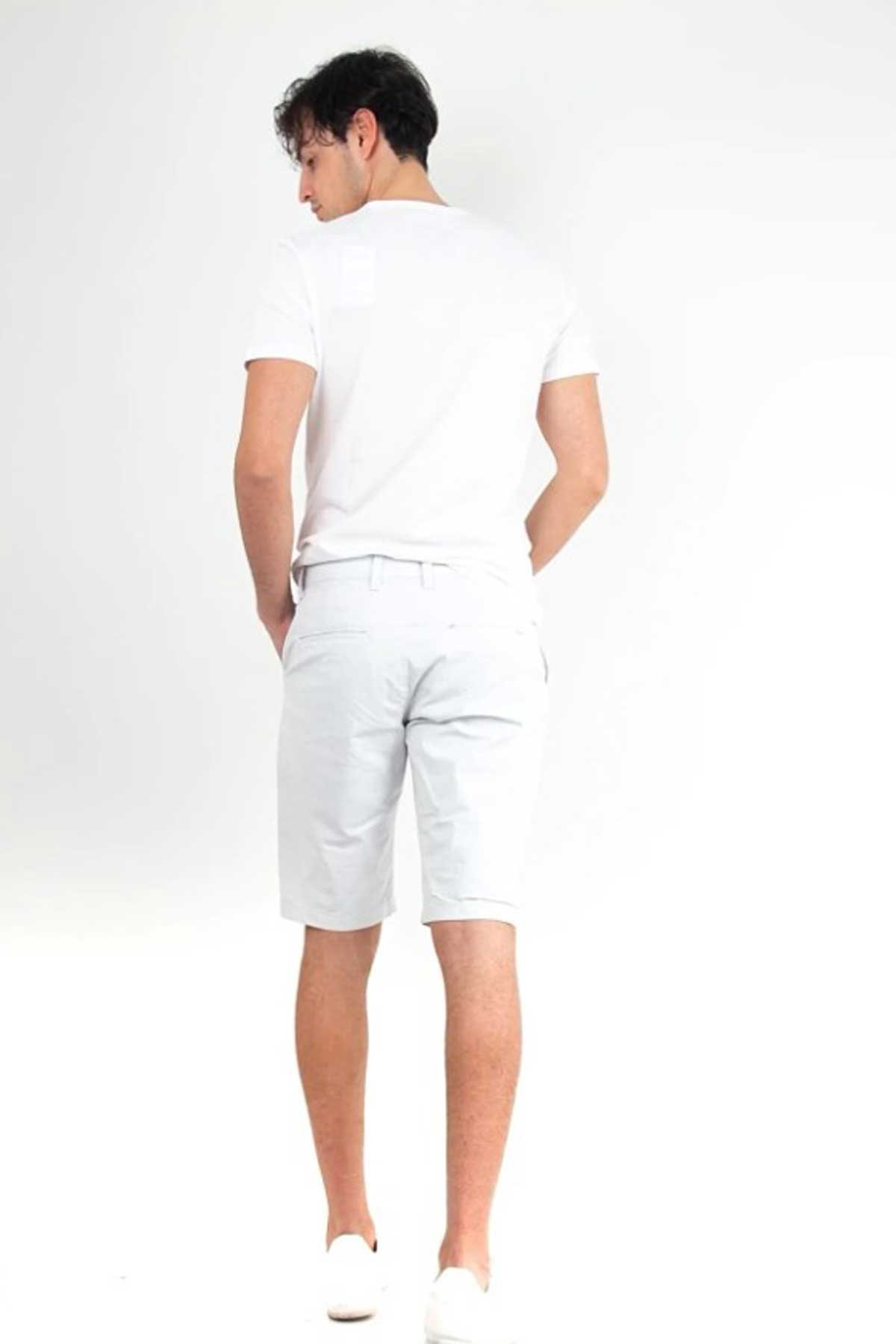 Cazador Erkek Desenli Bermuda 6006 Beyaz