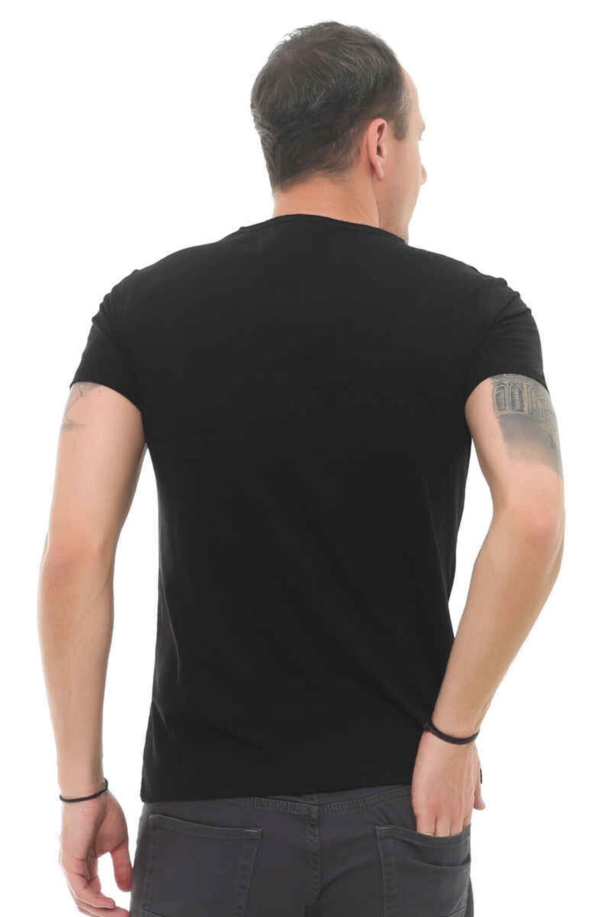 Cazador Patlı Erkek Tişört 4002 Siyah