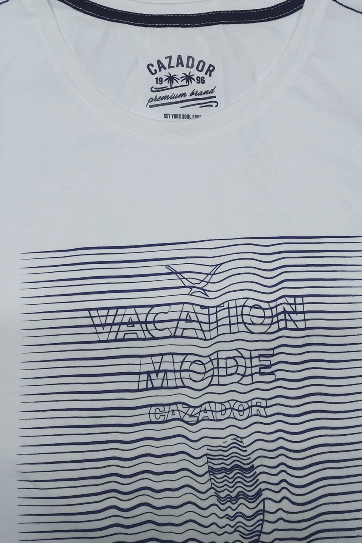 Cazador Basic Erkek Tişört 4058 Beyaz