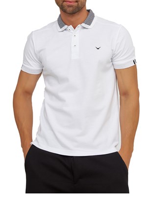 Cazador Polo Yaka Erkek Tişört 4068 Beyaz