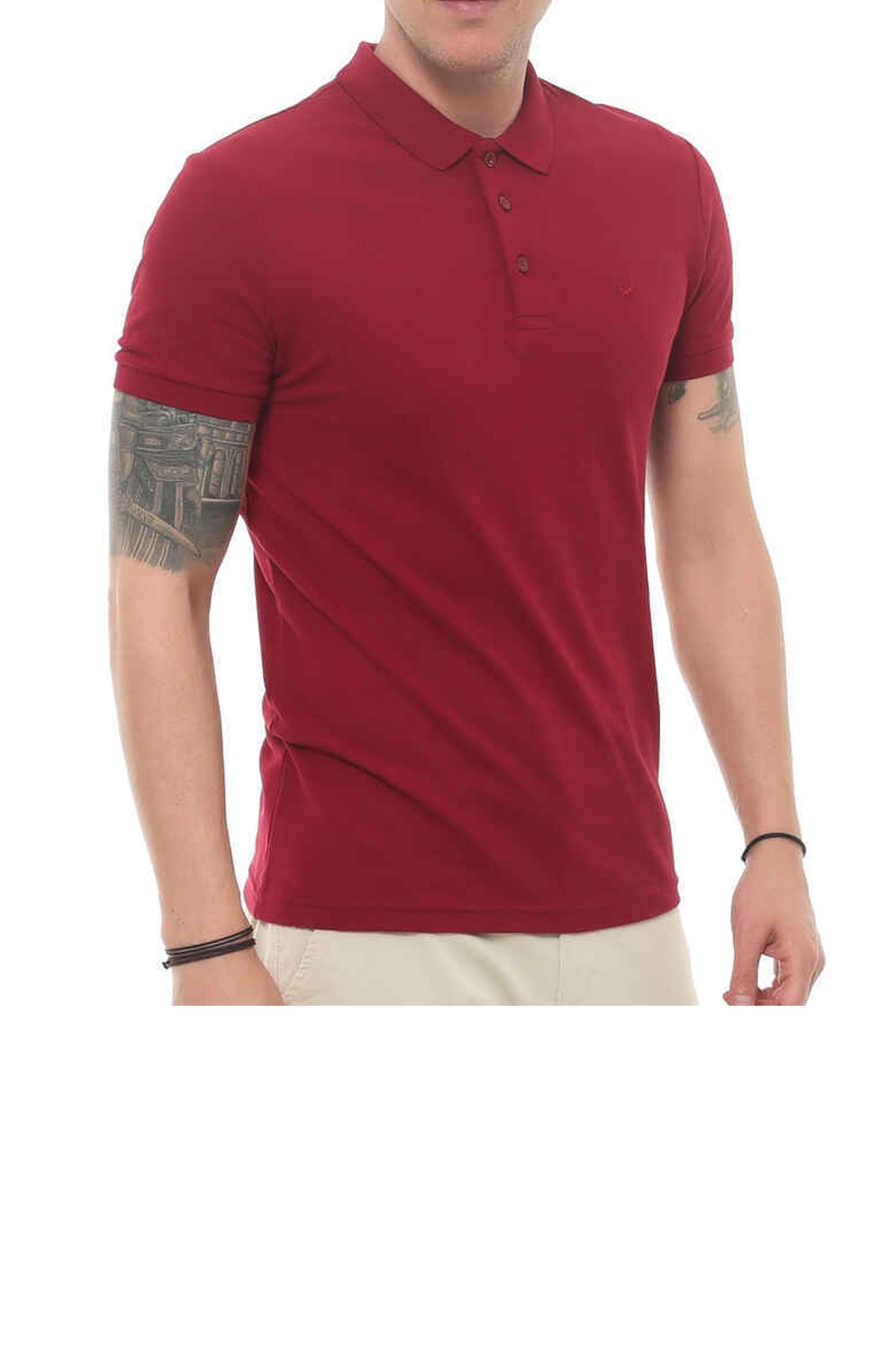 Cazador Polo Yaka Erkek Tişört 4613 Bordo