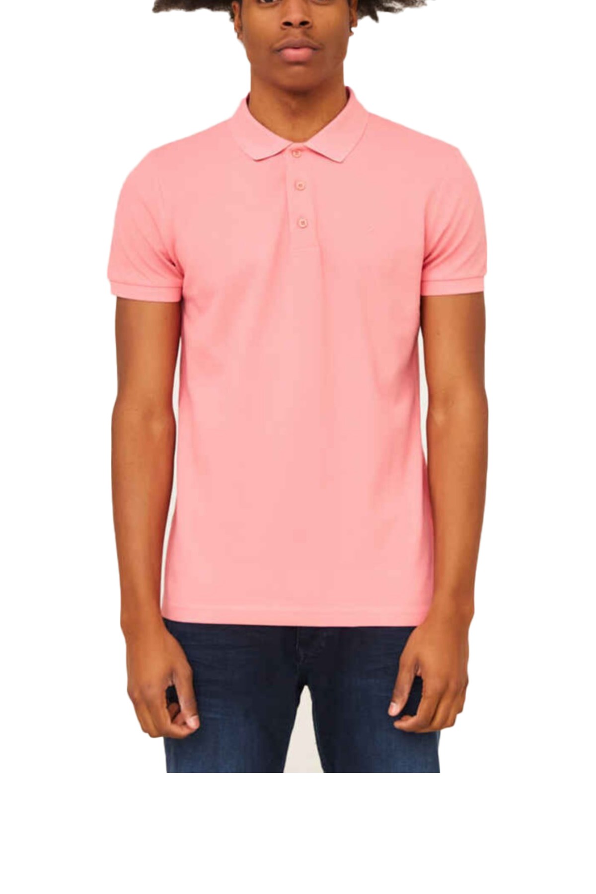 Cazador Polo Yaka Erkek Tişört 4613 Pembe