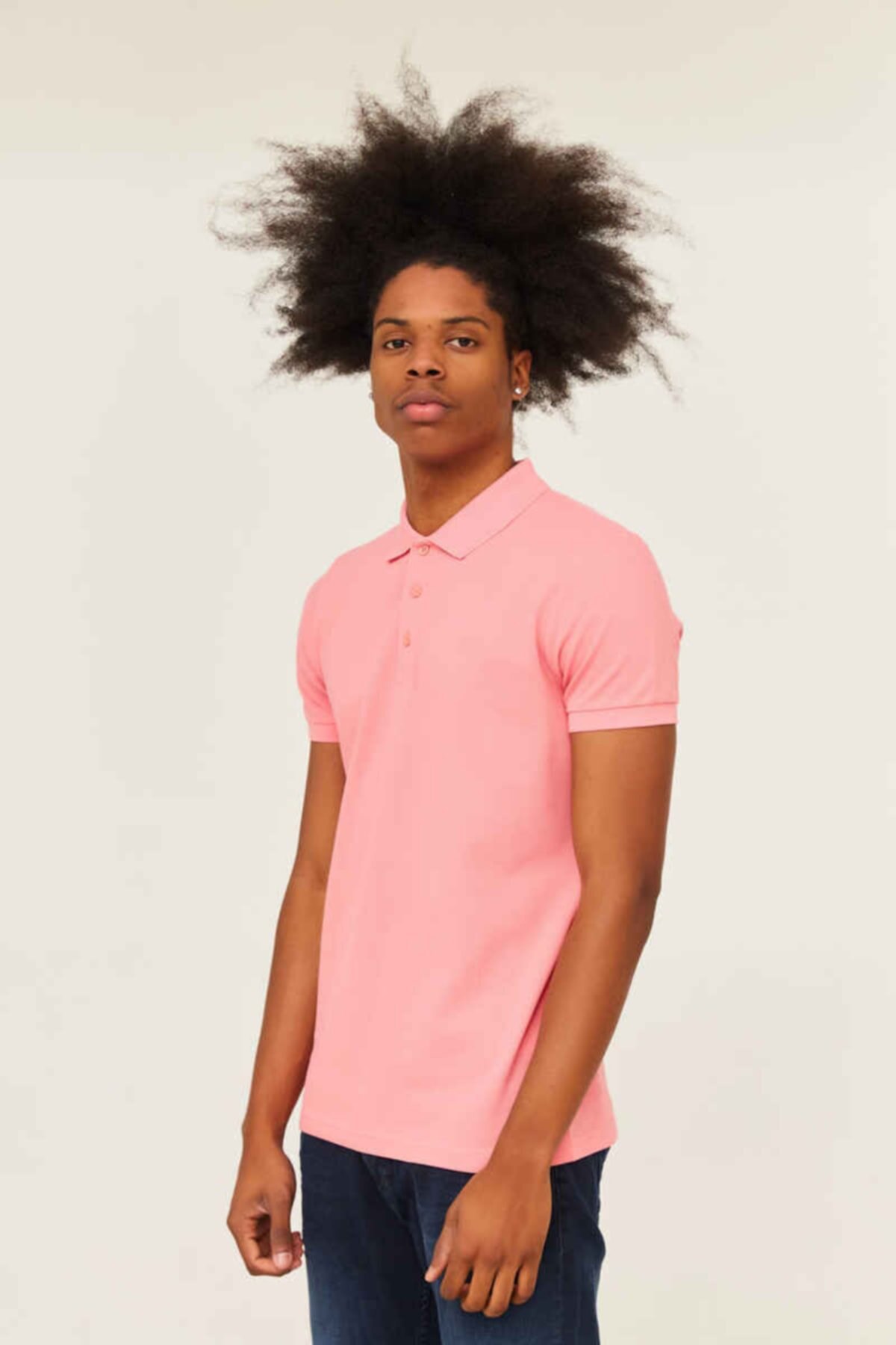 Cazador Polo Yaka Erkek Tişört 4613 Pembe