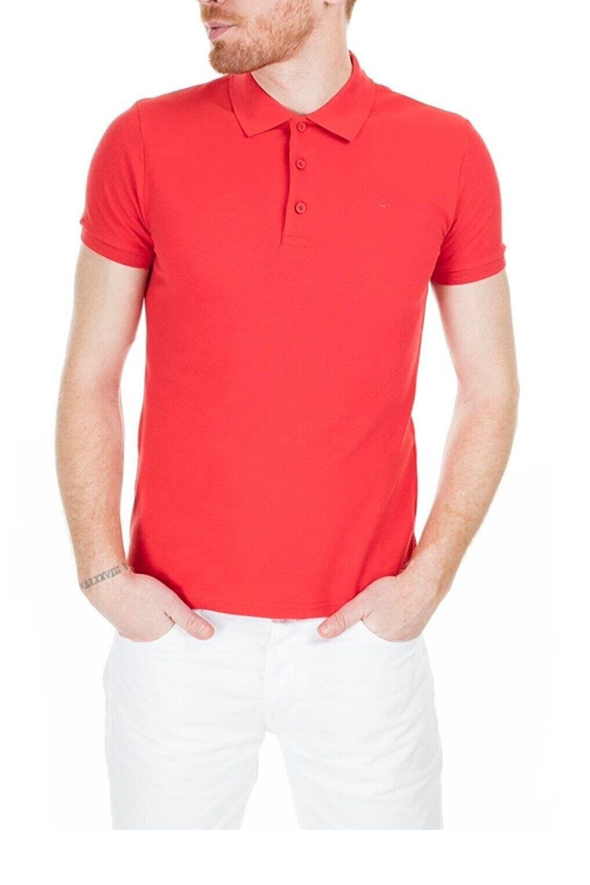 Cazador Polo Yaka Erkek Tişört 4613 Kırmızı