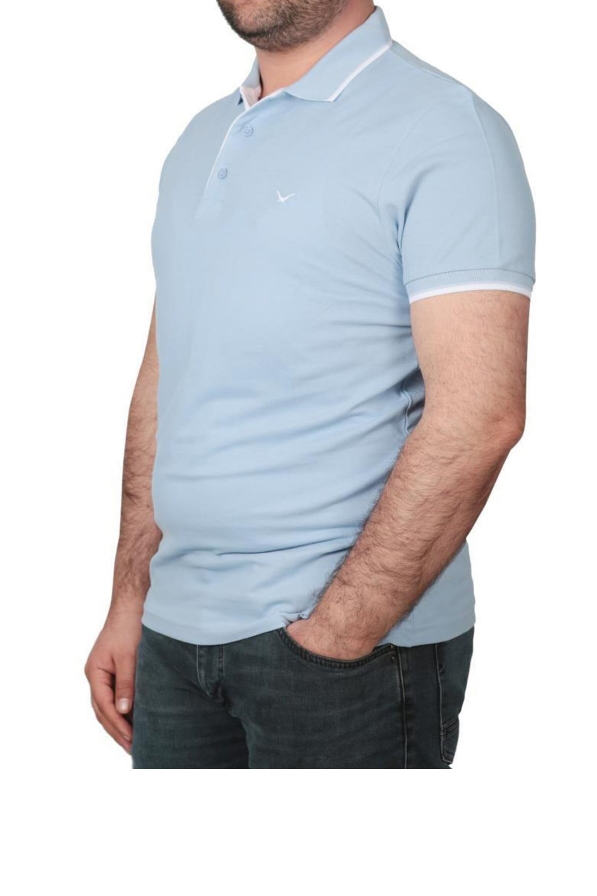 Cazador Polo Yaka Erkek Tişört 4614 Açık Mavi