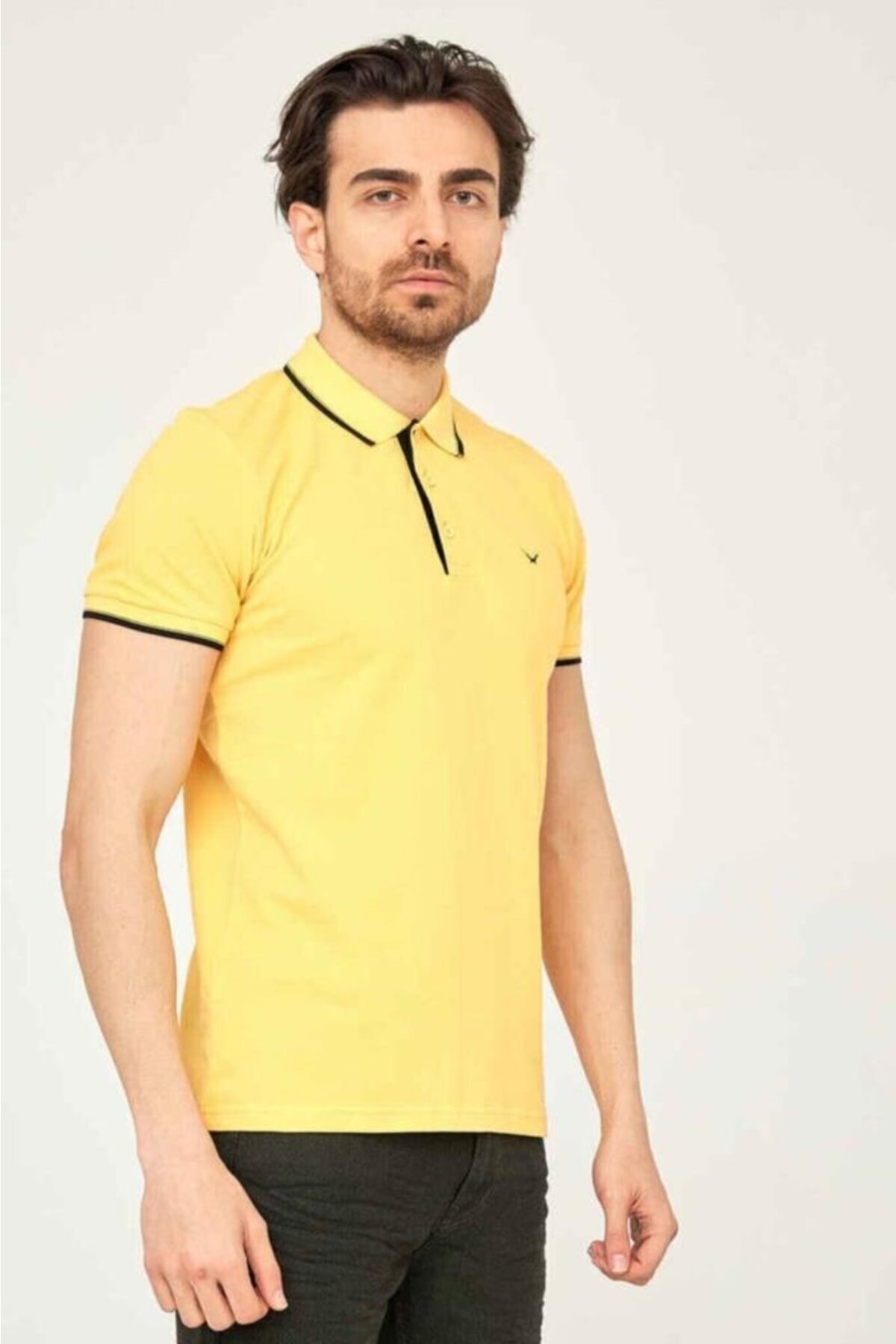 Cazador Polo Yaka Erkek Tişört 4614 Sarı