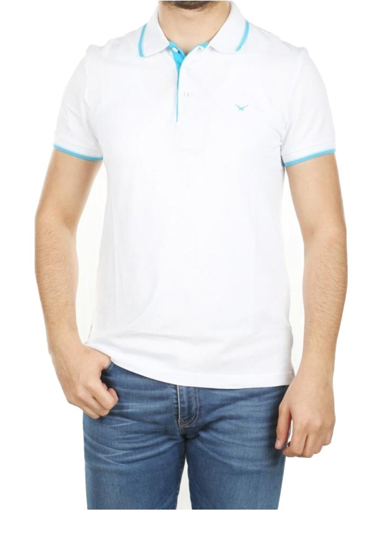 Cazador Polo Yaka Erkek Tişört 4614 Beyaz
