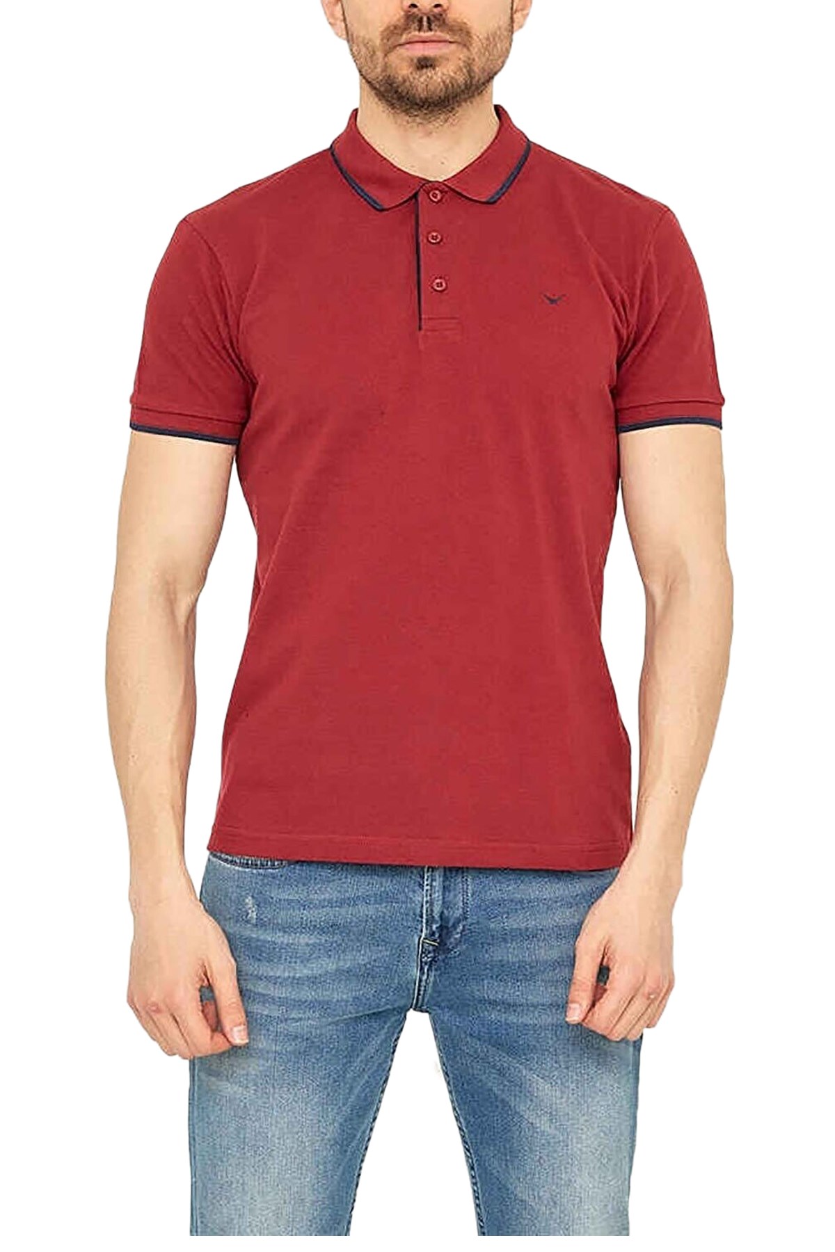 Cazador Polo Yaka Erkek Tişört 4614 Bordo