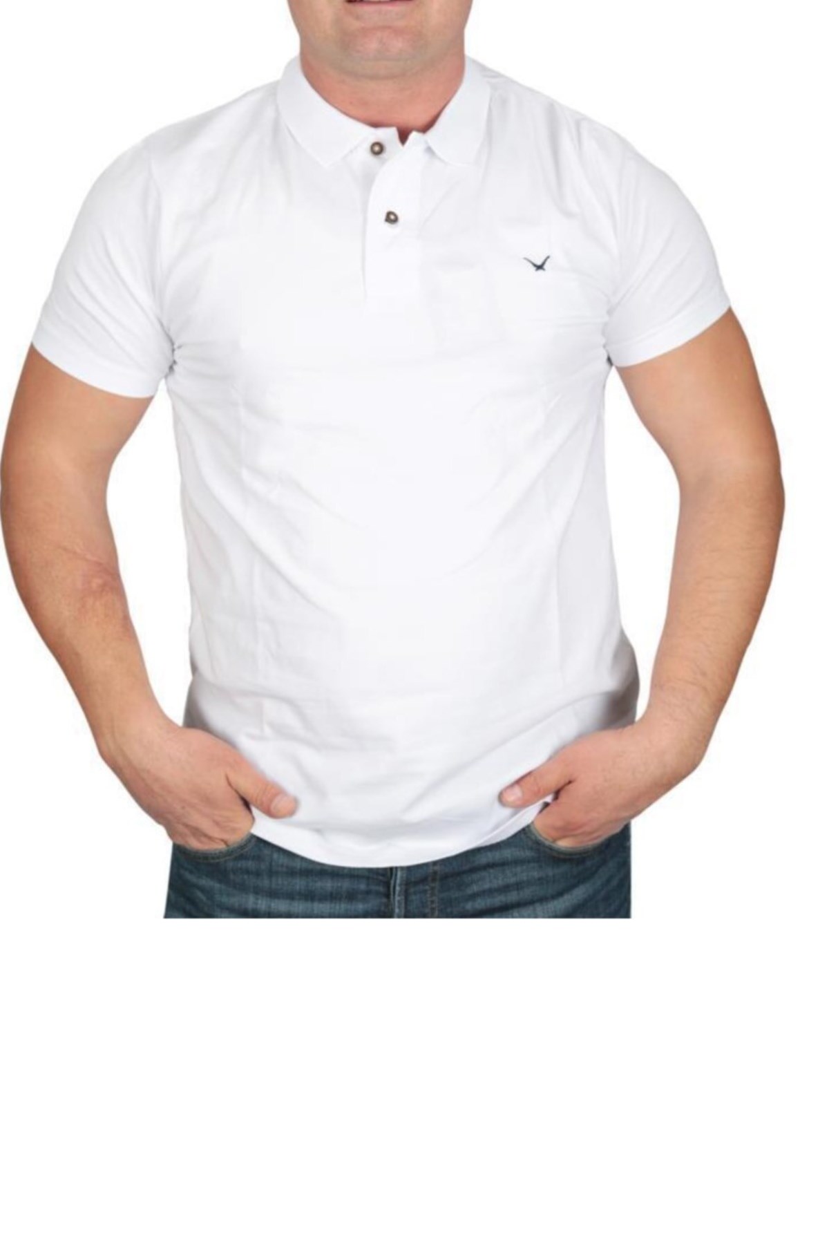 Cazador Polo Yaka Erkek Tişört 4615 Beyaz